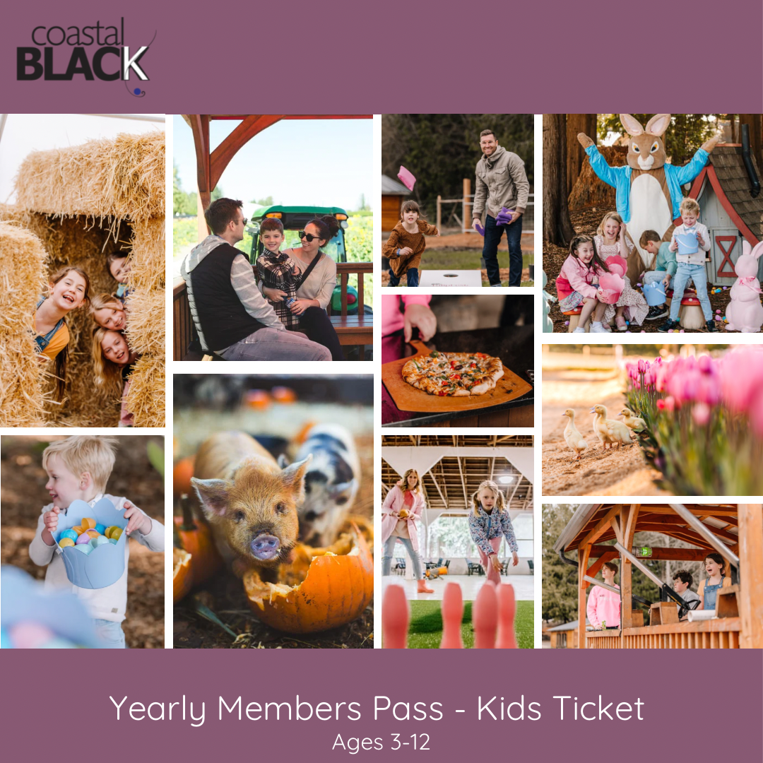 Yearly Members Pass Kids 3-12 - Coastal Black