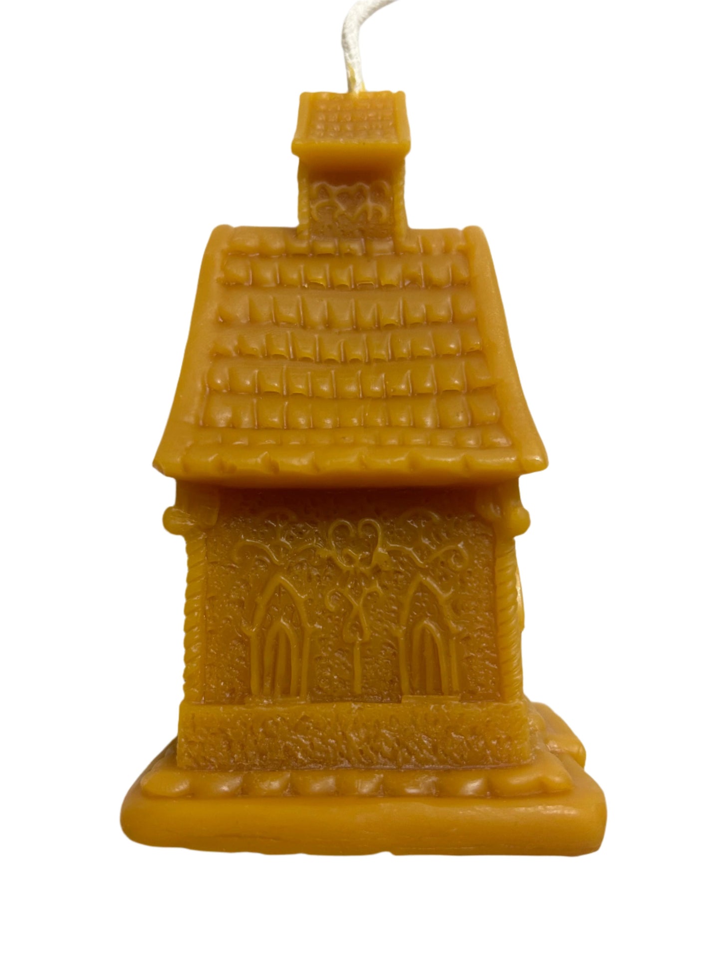 Handcrafted Pure Beeswax Gingerbread House Candle
