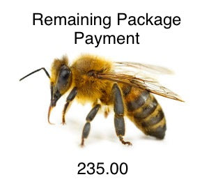 Package of Bees Remaining Payment - Coastal Black
