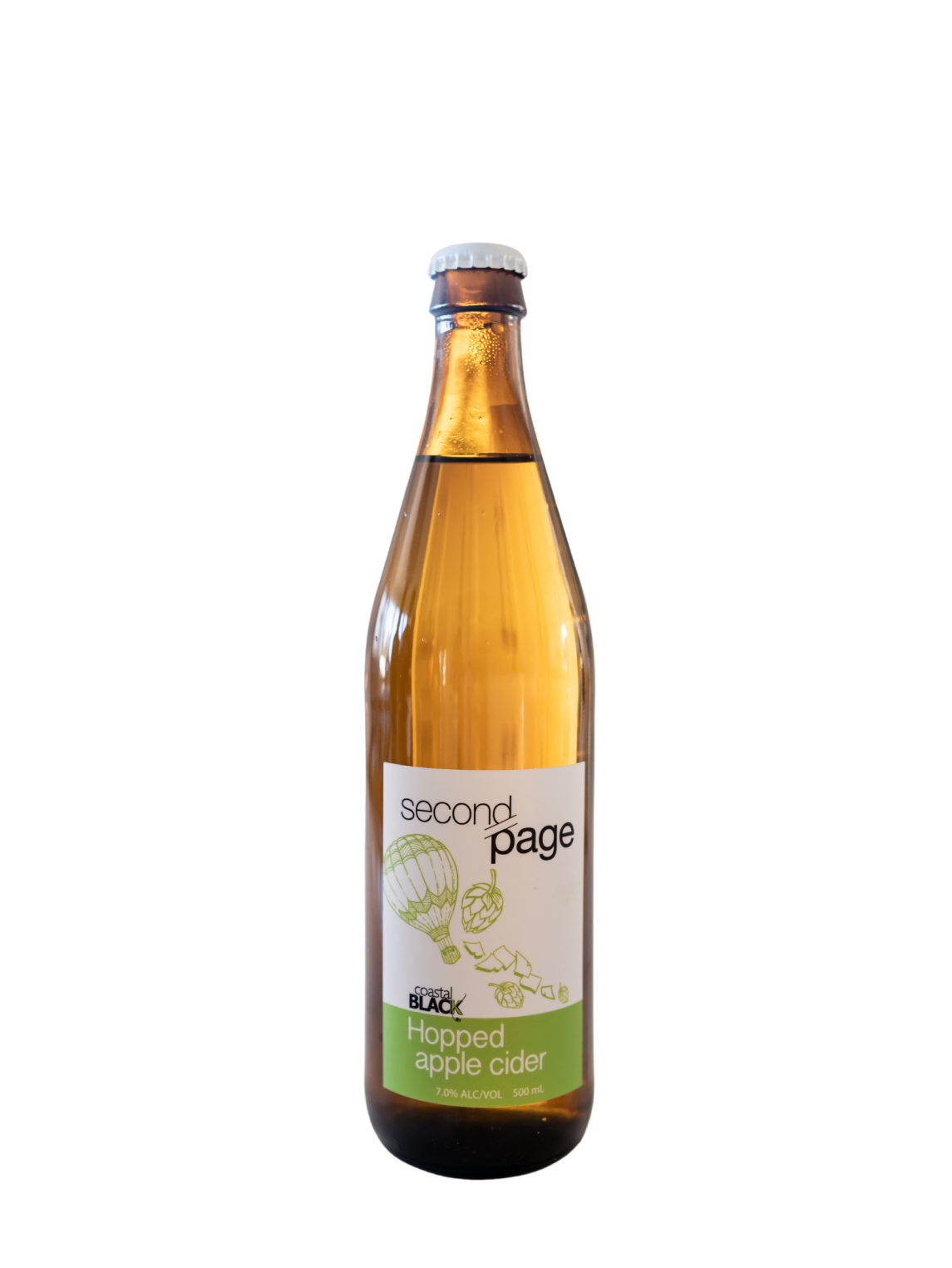 Hopped apple cider made on vancouver island