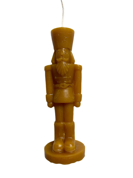 Handcrafted Pure Beeswax Nutcracker Candle