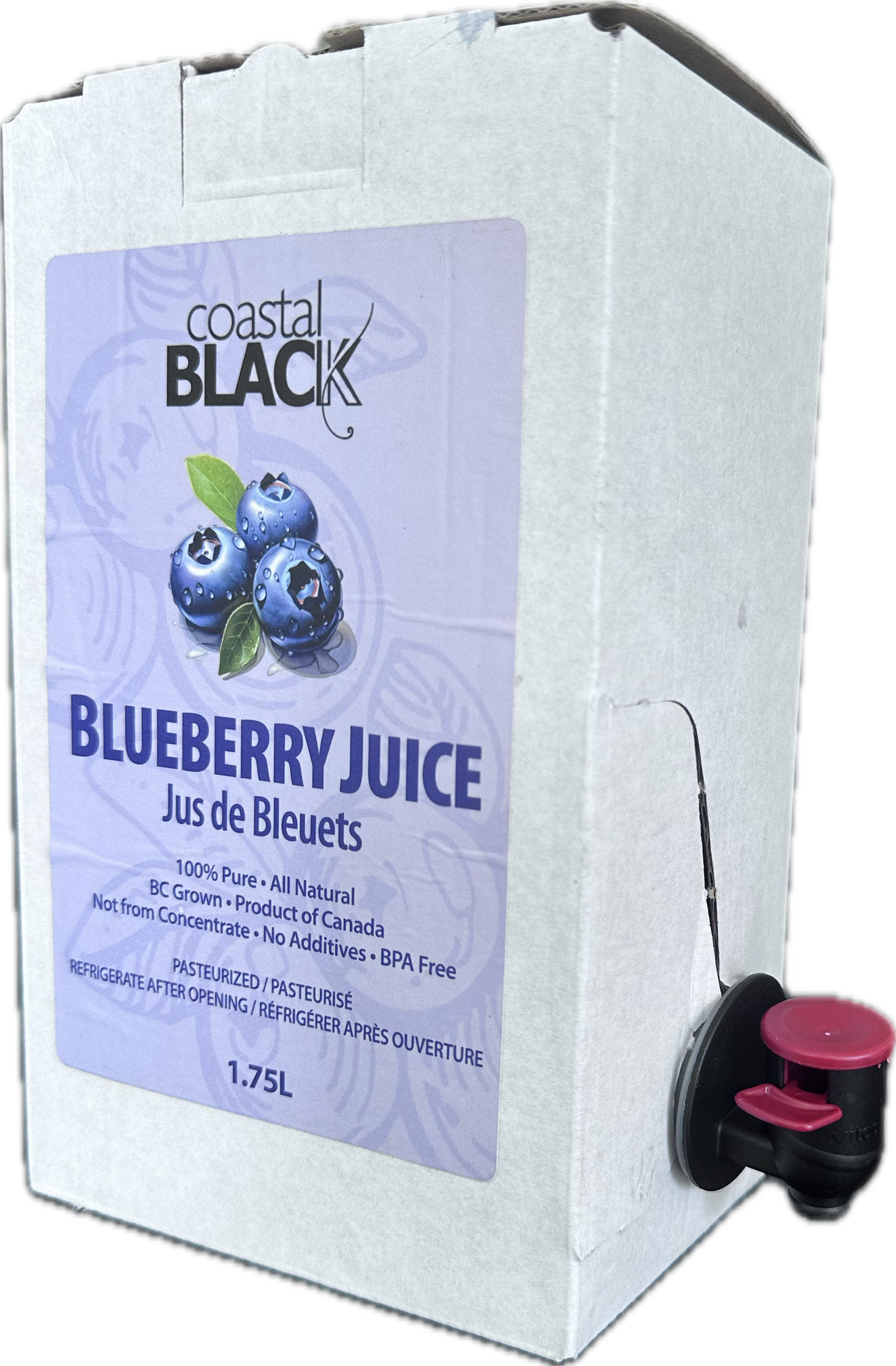 Pure Blueberry Juice 1.75L - Coastal Black