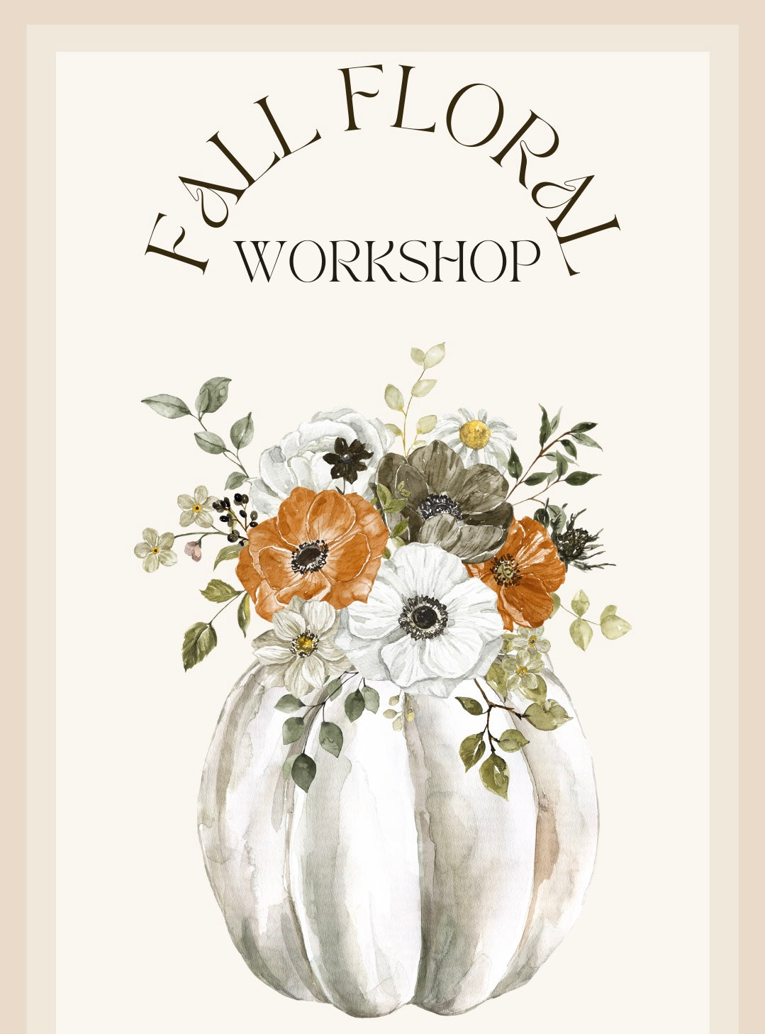 Fall Floral Workshop Sept 29th - Coastal Black