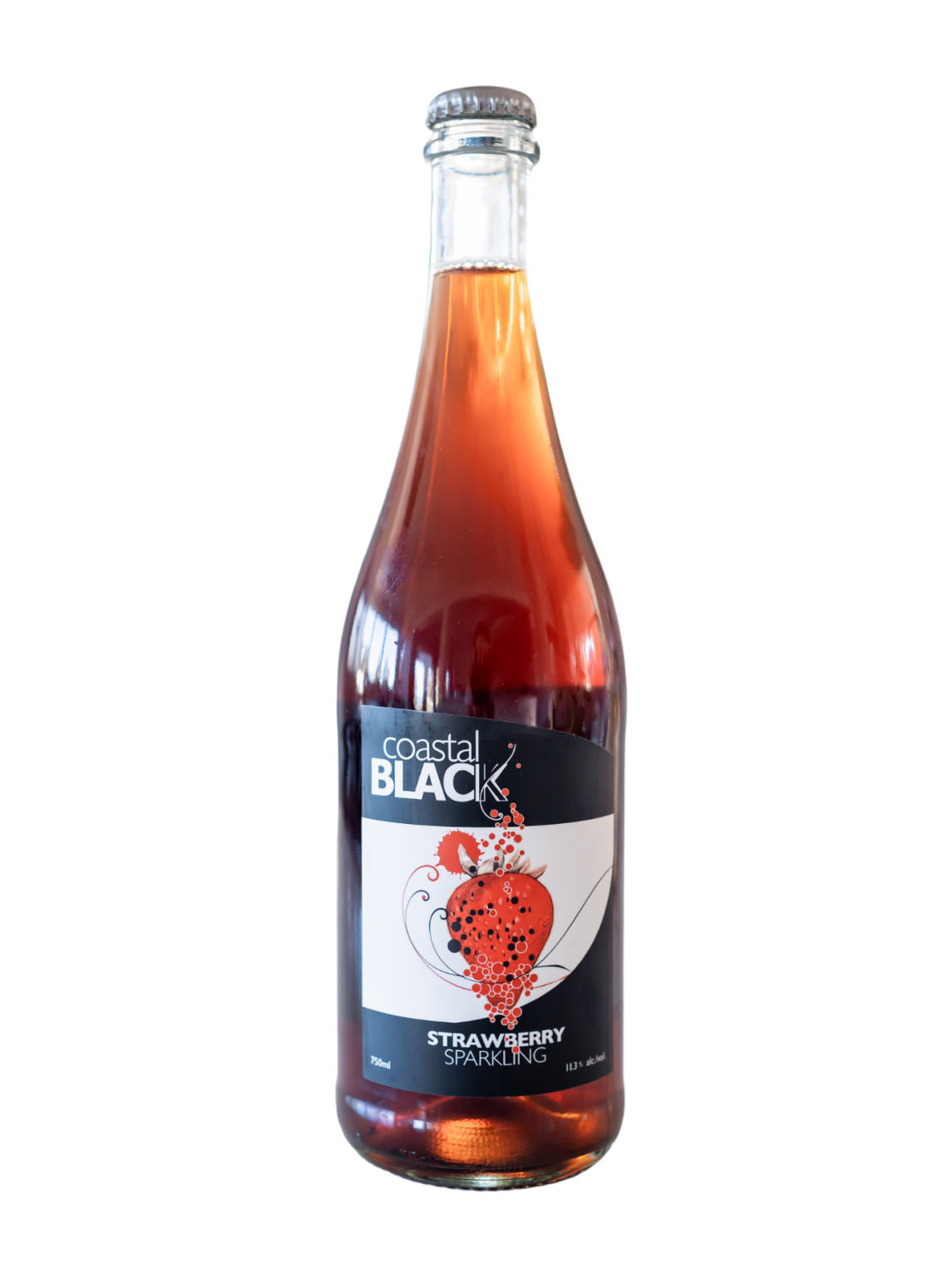 Strawberry Sparkling Wine - Coastal Black